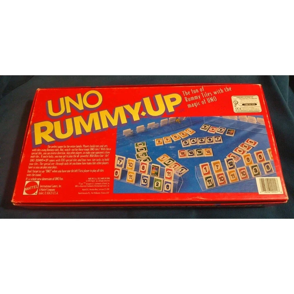 1993 UNO RUMMY UP Tile Game 100% Complete